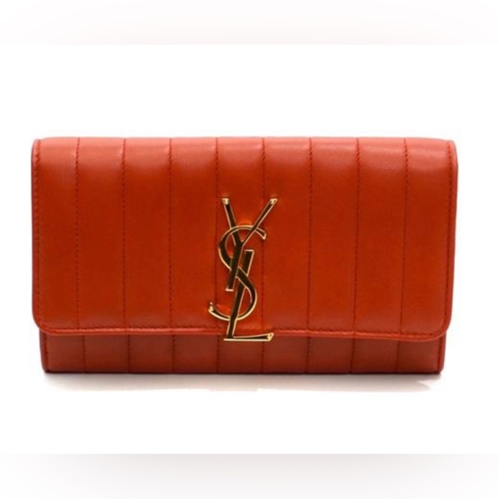 COPY - Saint Laurent Vicky Large Continental Flap Monogram Wallet
